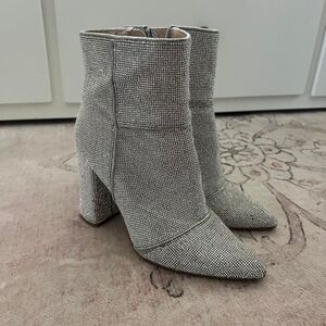 Steve-madden Women's Grey and Silver Boots